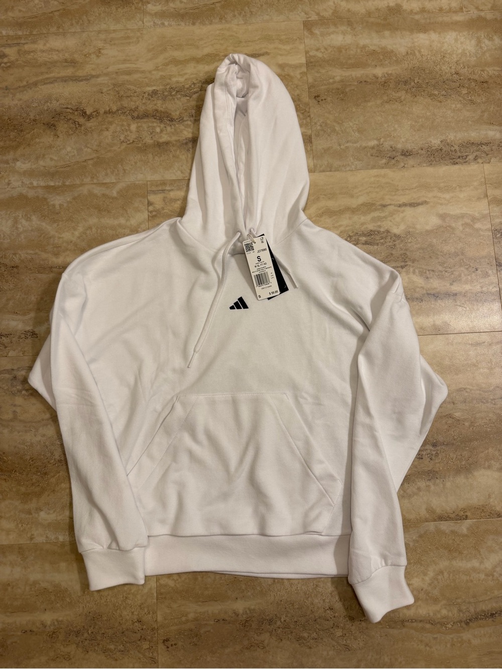 Adidas NWT women’s White Pullover Hoodie